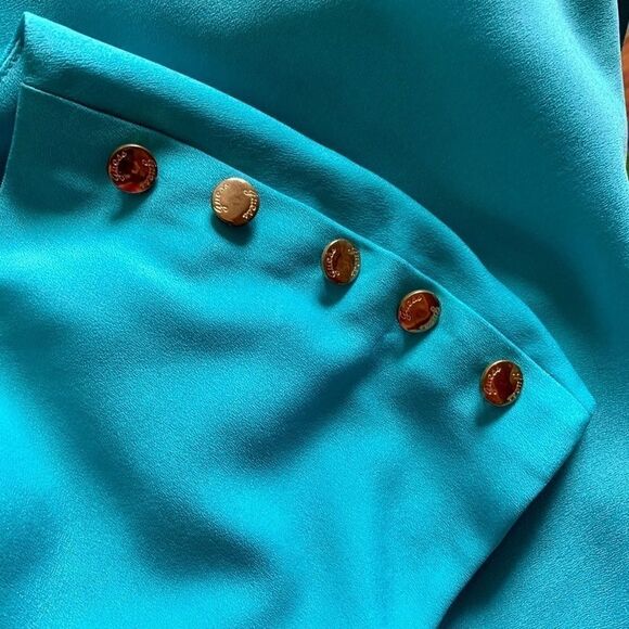 Teal Guess Dress in Crepe Size 8 - Picture 5 of 7